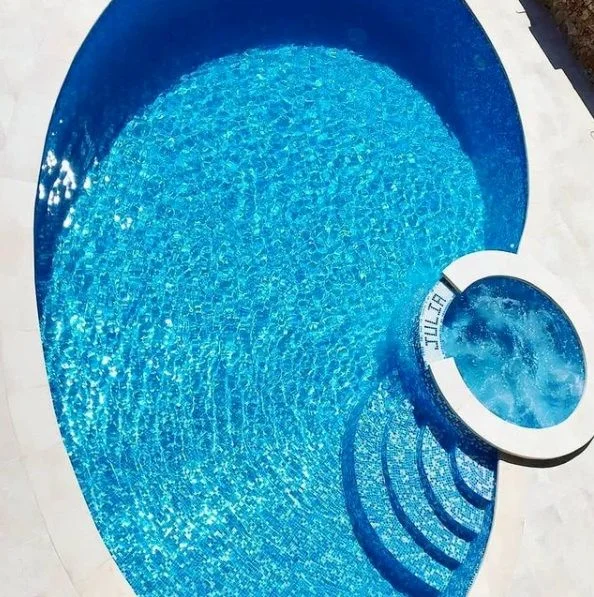 BIDASOA azul y blanco con brillo