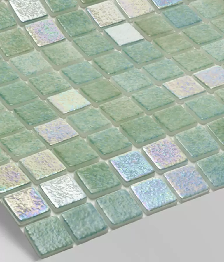 Mosaico turquesa brillo